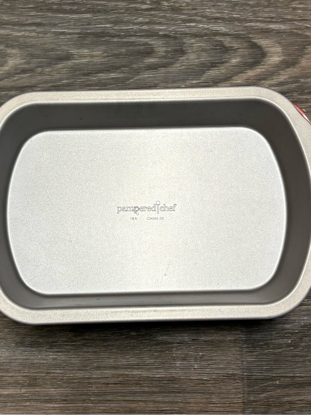 Pampered Chef Silver Rectangular Freezer Bowls